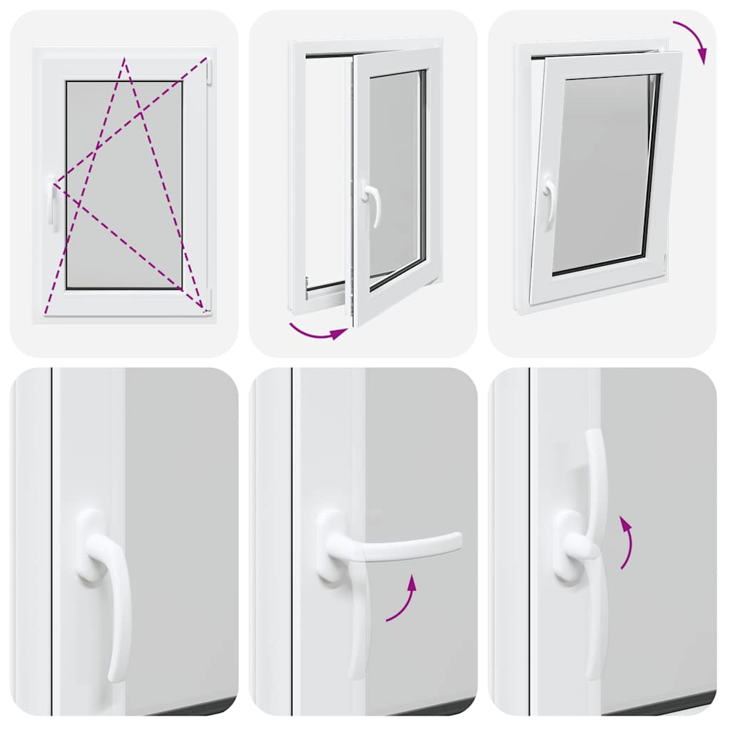 Finestra per Seminterrato RISOR 60x80cm Anta Ribalta DIN Destra 4108345