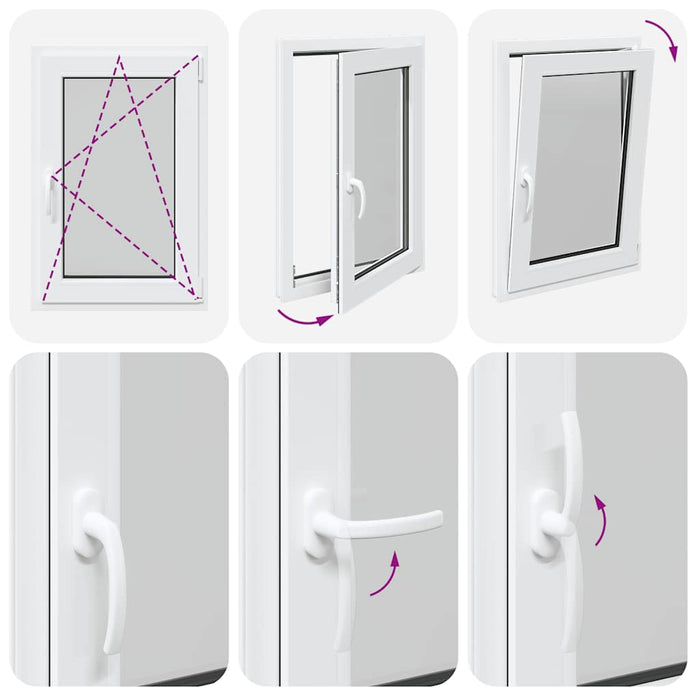 Finestra per Seminterrato RISOR 60x80cm Anta Ribalta DIN Destra 4108345