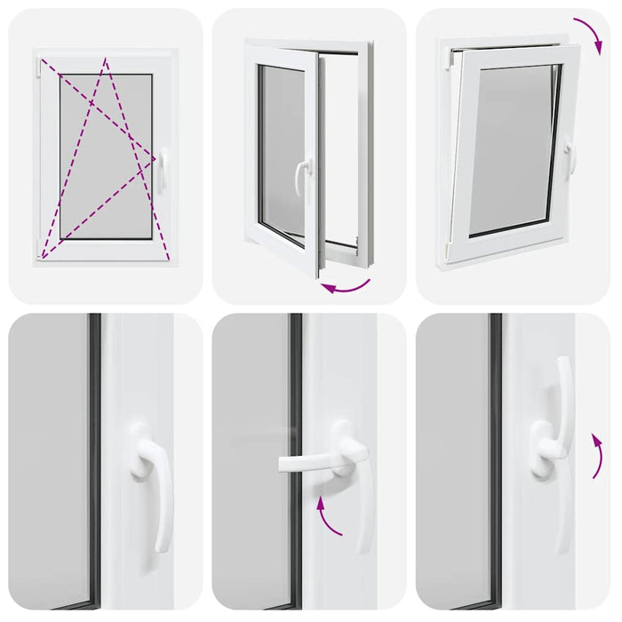 Finestra Seminterrato RISOR 60x80 cm Anta Ribalta DIN Sinistra 4108346