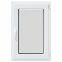 vidaXL Finestra da cantina "RISOR" 60x100 cm anta ribalta DIN destra bianca