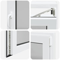 Finestra da cantina "RISOR" 80x50 cm anta ribalta DIN destra bianca