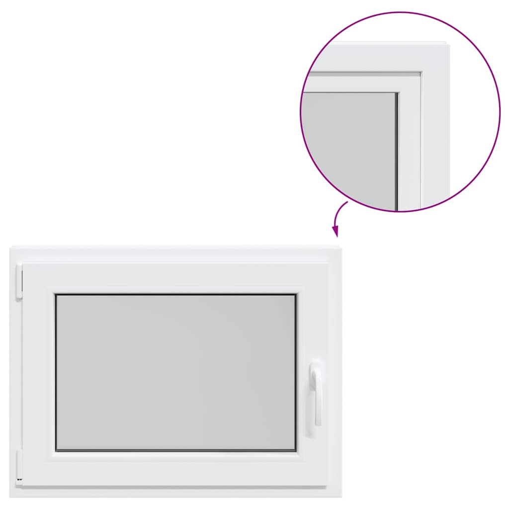 Finestra Seminterrato RISOR 80x50 cm Anta Ribalta DIN Sinistra 4108352