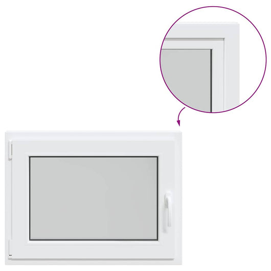 Finestra Seminterrato RISOR 80x50 cm Anta Ribalta DIN Sinistra 4108352