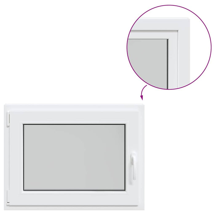 Finestra Seminterrato RISOR 80x50 cm Anta Ribalta DIN Sinistra 4108352