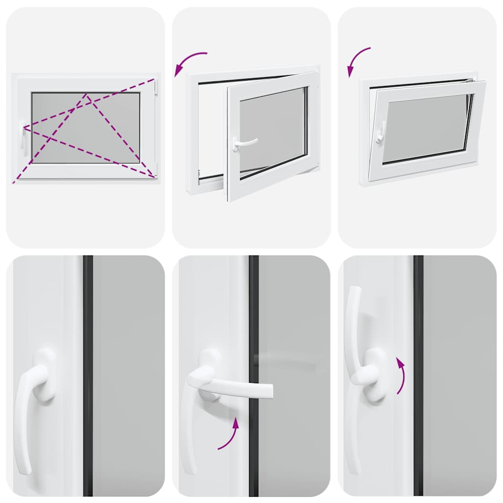 Finestra per Seminterrato RISOR 80x60cm Anta Ribalta DIN Destra 4108353