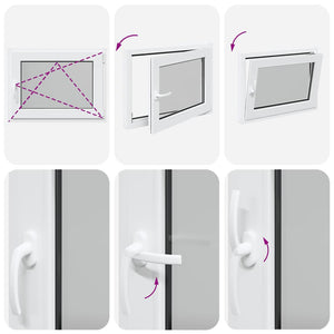 Finestra per Seminterrato RISOR 80x60cm Anta Ribalta DIN Destra 4108353