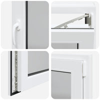 vidaXL Finestra per Seminterrato RISOR 80x60cm Anta Ribalta DIN Destra