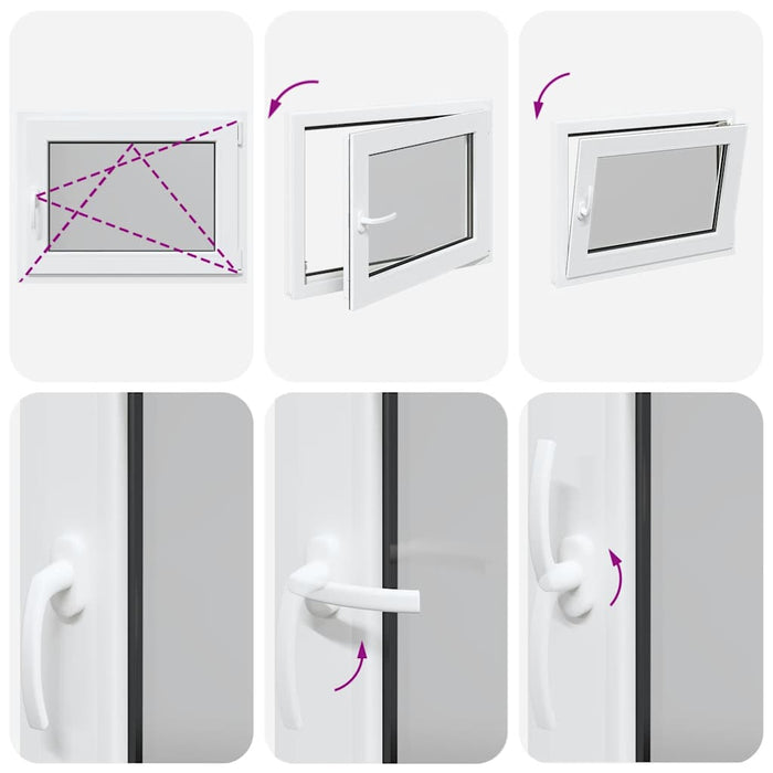 Finestra Seminterrato RISOR 80x70 cm Anta Ribalta DIN Destra 4108355