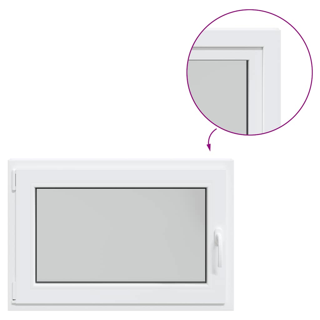 Finestra da cantina "RISOR" 90x50 cm anta ribalta DIN sinistra bianca