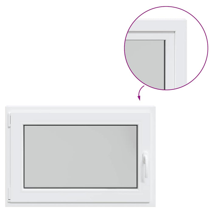 Finestra da cantina "RISOR" 90x50 cm anta ribalta DIN sinistra bianca