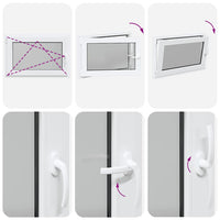 Finestra da cantina "RISOR" 90x50 cm anta ribalta DIN sinistra bianca