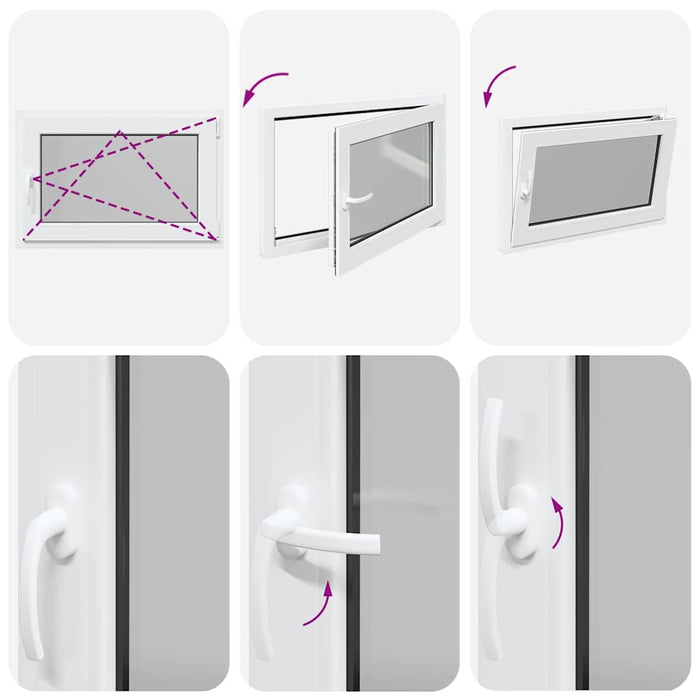 Finestra per Seminterrato RISOR 90x60cm Anta Ribalta DIN Destra