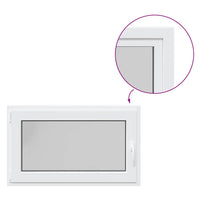 Finestra da cantina "RISOR" 100x50 cm anta ribalta DIN sinistra bianca