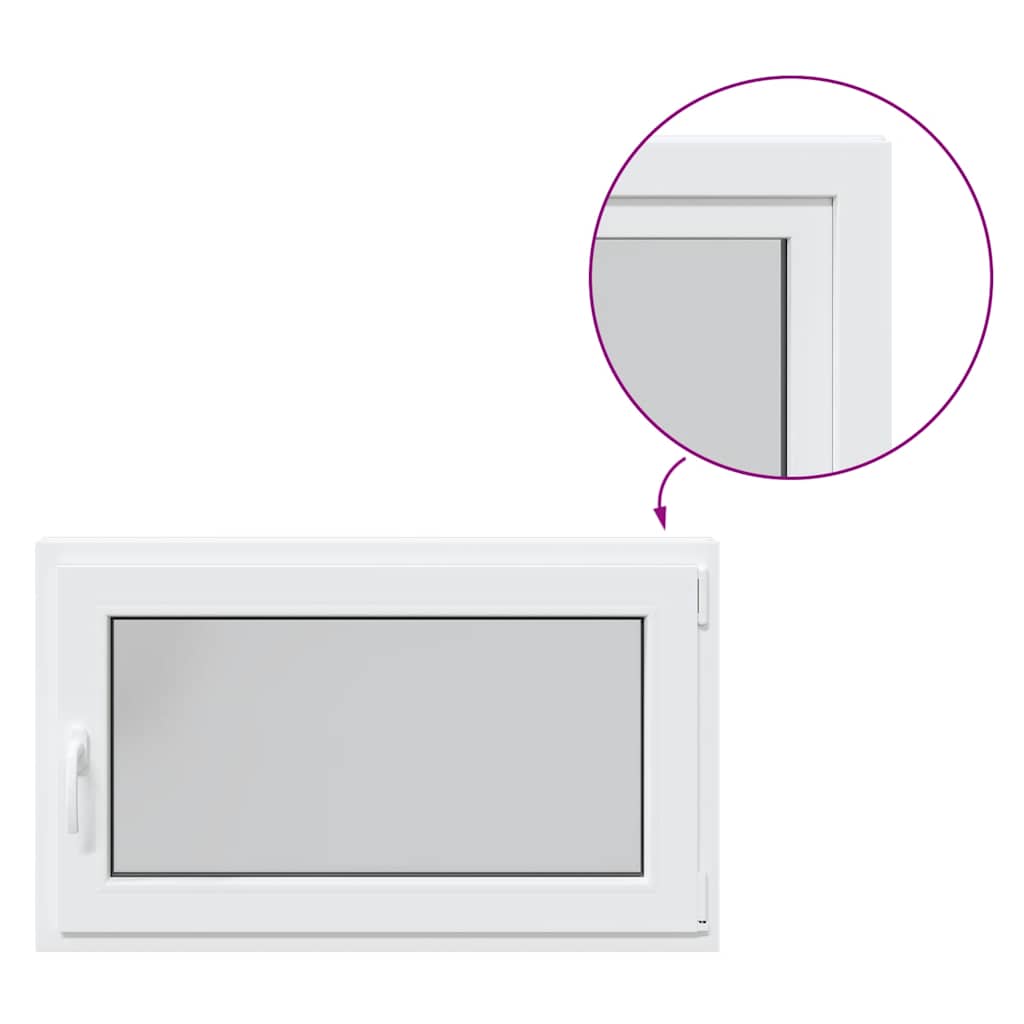 Finestra da cantina "RISOR" 100x70 cm Anta-ribalta DIN Destra Bianca