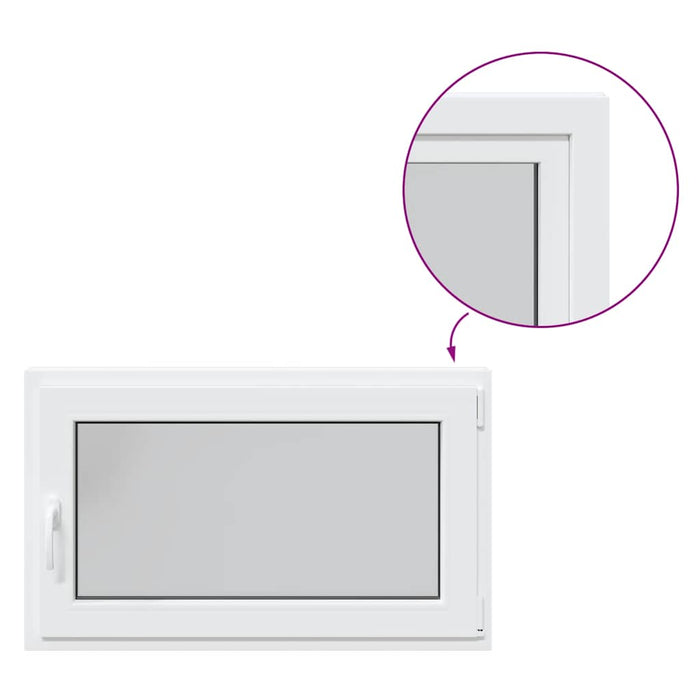 Finestra da cantina "RISOR" 100x70 cm Anta-ribalta DIN Destra Bianca