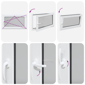 Finestra da cantina "RISOR" 100x70 cm Anta-ribalta DIN Destra Bianca