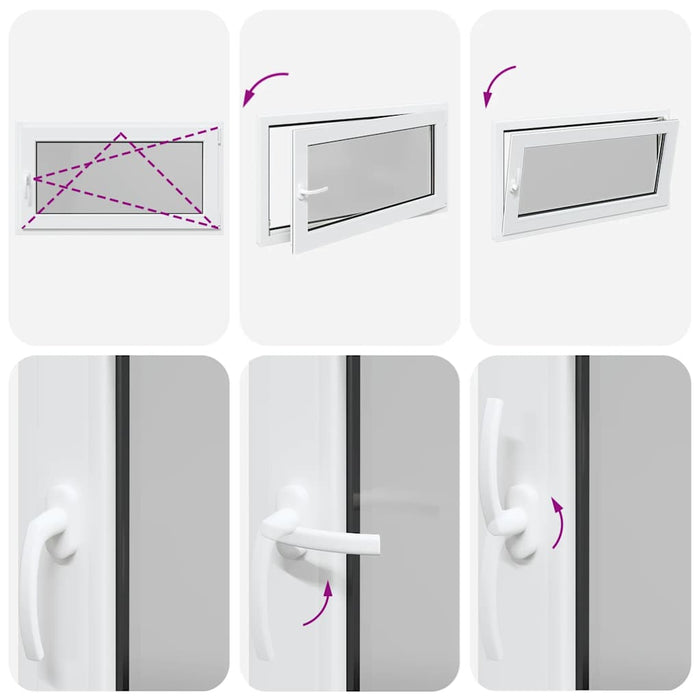 Finestra Seminterrato RISOR 110x50 cm Anta Ribalta DIN Destra 4108369