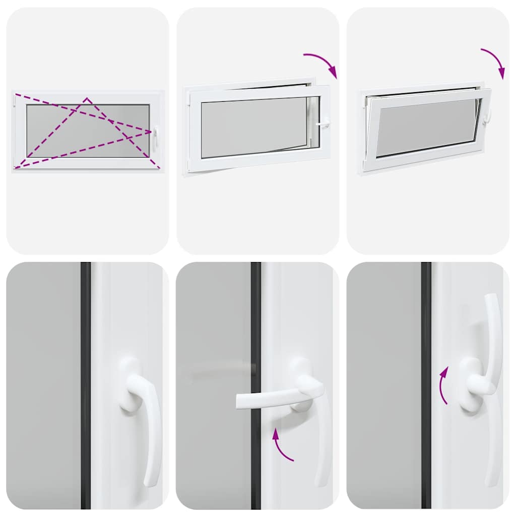 Finestra Seminterrato RISOR 110x50 cm Anta Ribalta DIN Sinistra