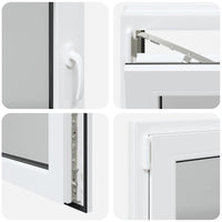 vidaXL Finestra Seminterrato RISOR 120x60 cm Anta Ribalta DIN Sinistra