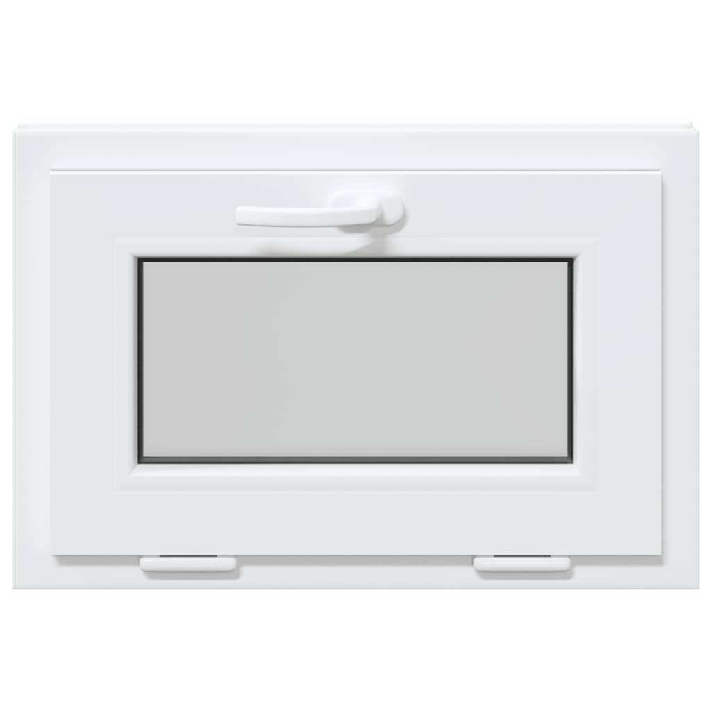 vidaXL Finestra Seminterrato RISOR 60x40 cm Tilt 3 Vetri Bianco