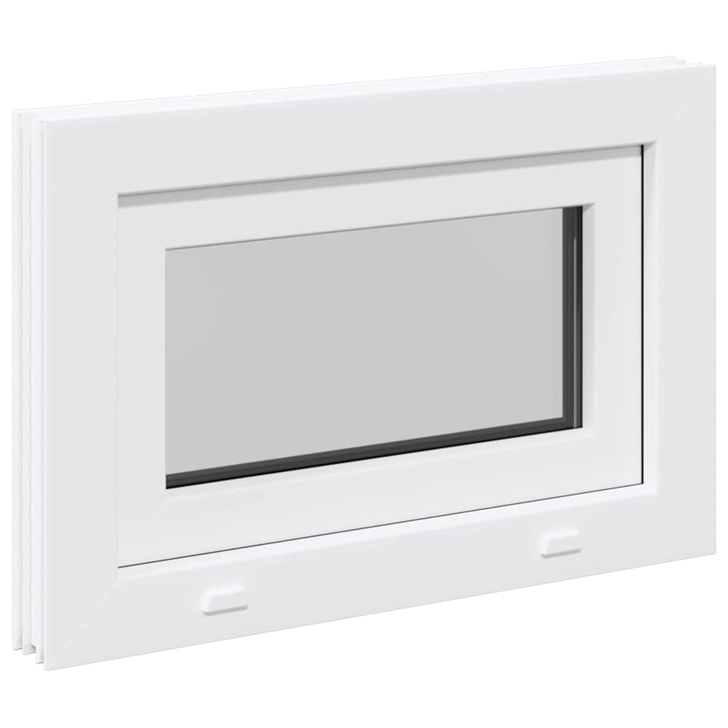 vidaXL Finestra Seminterrato RISOR 60x40 cm Tilt 3 Vetri Bianco