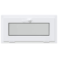 Finestra Seminterrato RISOR 80x40 cm Tilt 3 Vetri Bianco