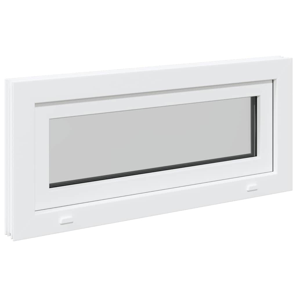 vidaXL Finestra Seminterrato RISOR 90x40 cm Tilt 3 Vetri Bianco