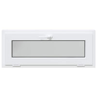 vidaXL Finestra Seminterrato RISOR 110x40 cm Tilt 3 Vetri Bianco