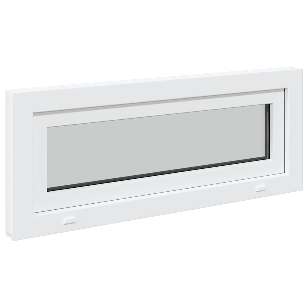 vidaXL Finestra Seminterrato RISOR 110x40 cm Tilt 3 Vetri Bianco