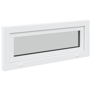 vidaXL Finestra Seminterrato RISOR 110x40 cm Tilt 3 Vetri Bianco