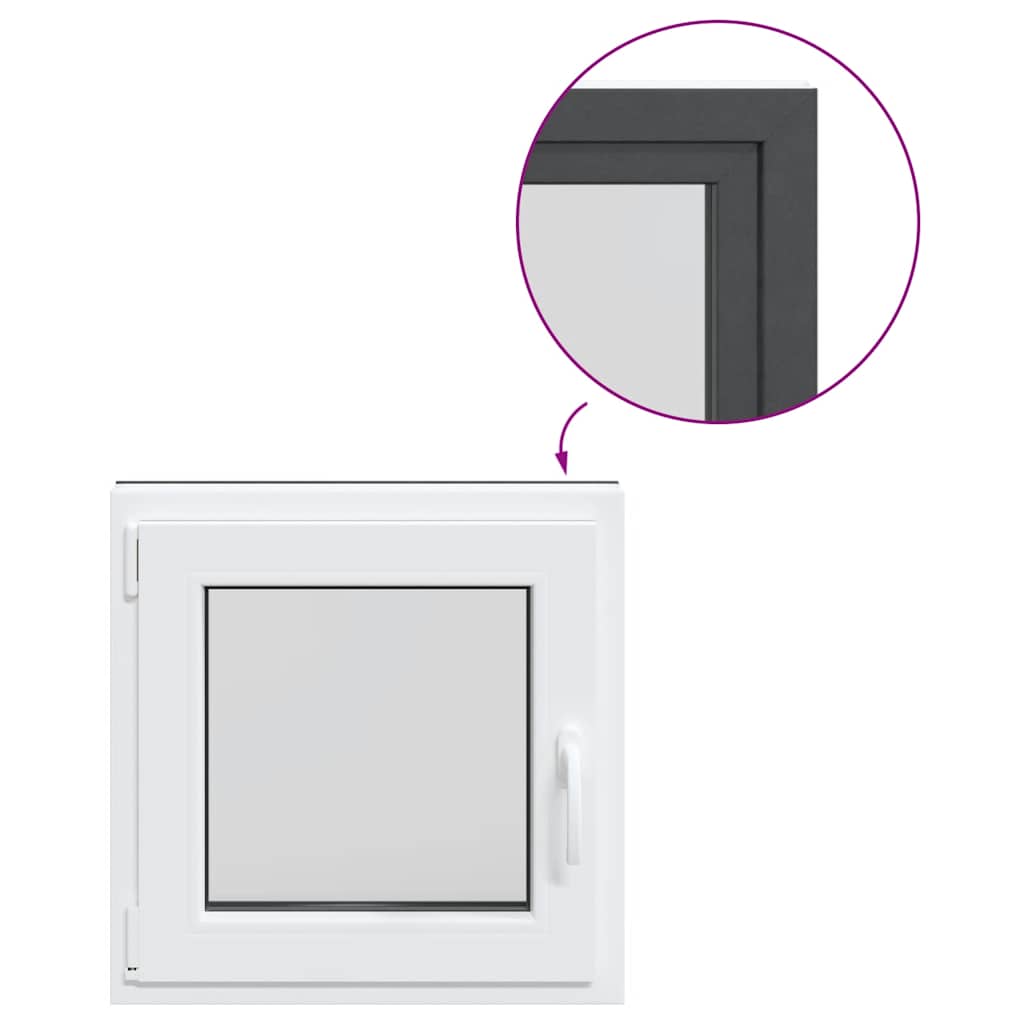 Finestra Seminterrato RISOR 50x50 cm Anta Ribalta DIN Sinistra 4108383