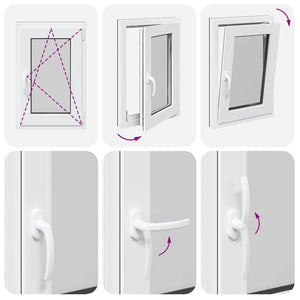 Finestra da cantina "RISOR" 50x75 cm Anta-ribalta DIN Destra Antracite