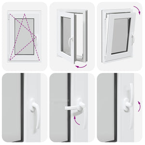 Finestra da cantina "RISOR" 50x75 cm anta-ribalta DIN sinistra antracite