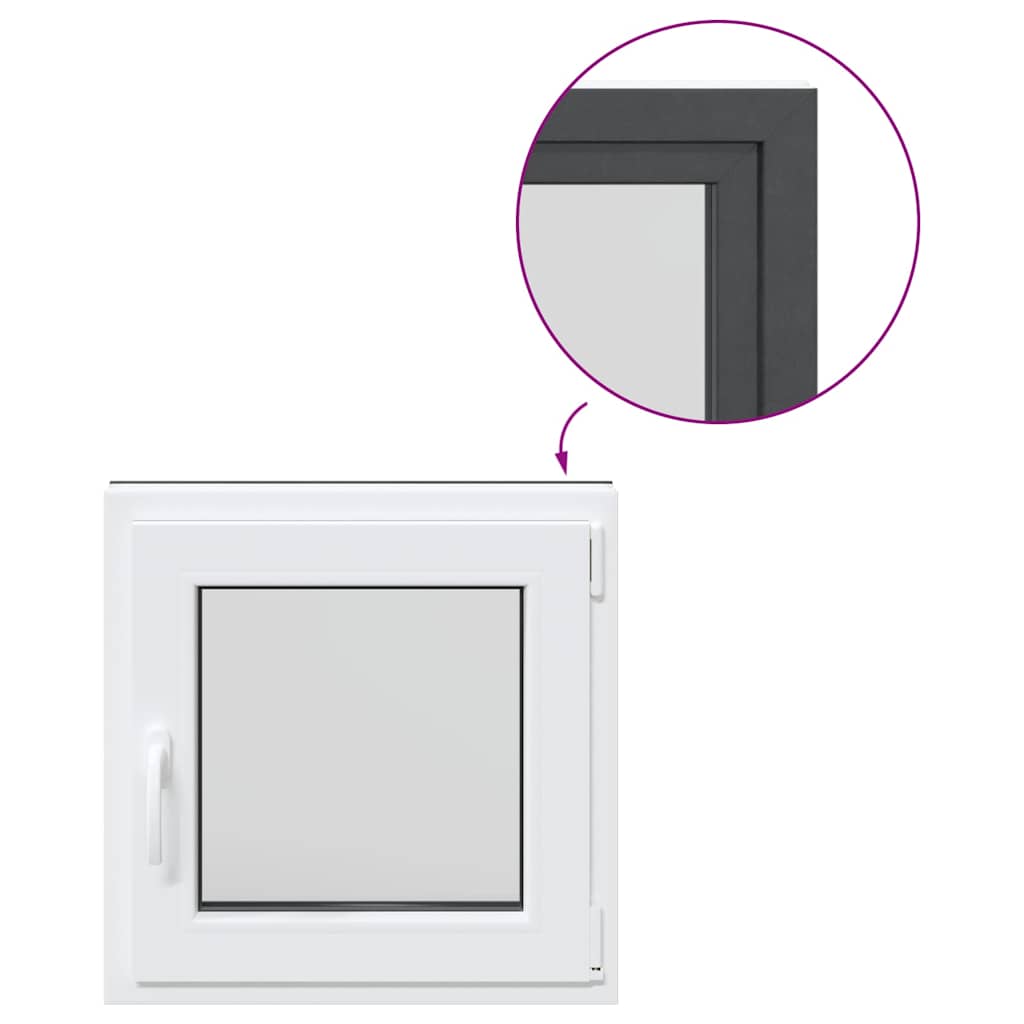 Finestra per Seminterrato RISOR 60x60cm Anta Ribalta DIN Destra 4108386