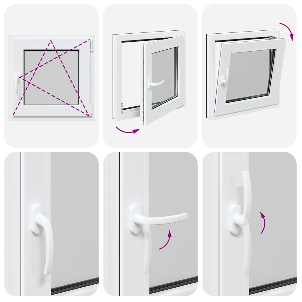 Finestra per Seminterrato RISOR 60x60cm Anta Ribalta DIN Destra 4108386