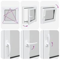 Finestra per Seminterrato RISOR 60x60cm Anta Ribalta DIN Destra 4108386