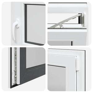 Finestra per Seminterrato RISOR 60x60cm Anta Ribalta DIN Destra 4108386