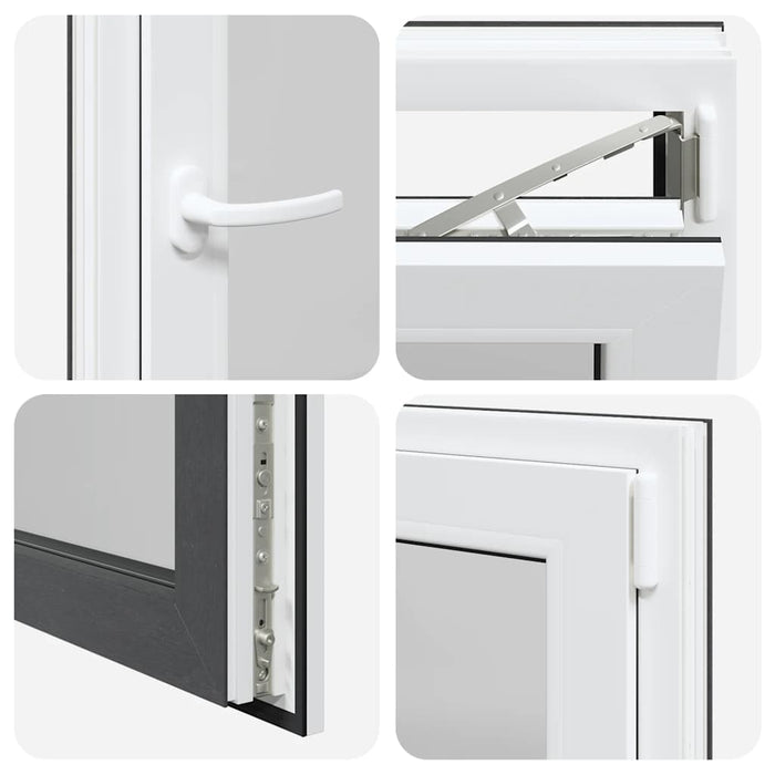 vidaXL Finestra per Seminterrato RISOR 60x80cm Anta Ribalta DIN Destra