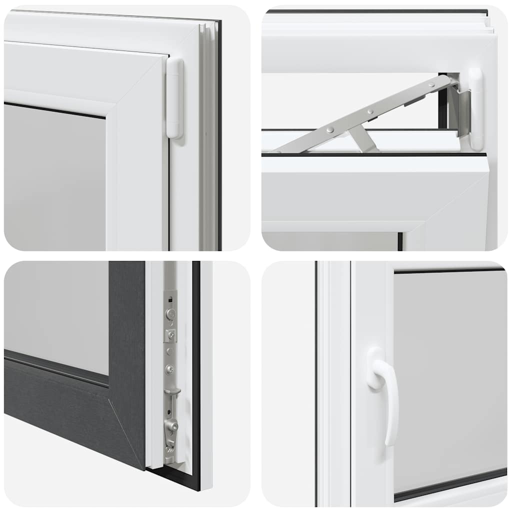 Finestra per Seminterrato RISOR 80x50cm Anta Ribalta DIN Destra 4108394