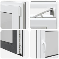 Finestra per Seminterrato RISOR 80x50cm Anta Ribalta DIN Destra 4108394