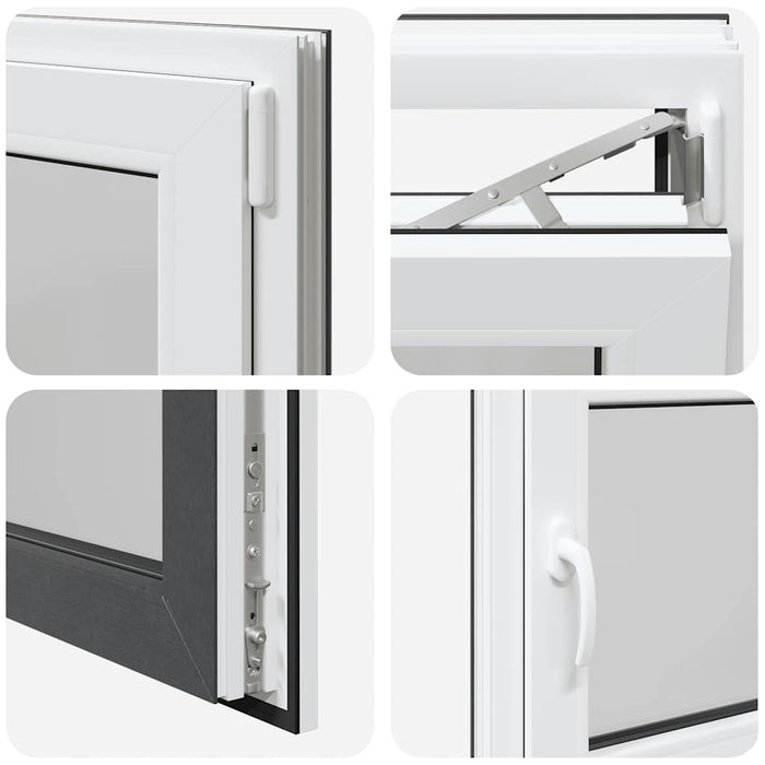 Finestra per Seminterrato RISOR 80x50cm Anta Ribalta DIN Destra 4108394