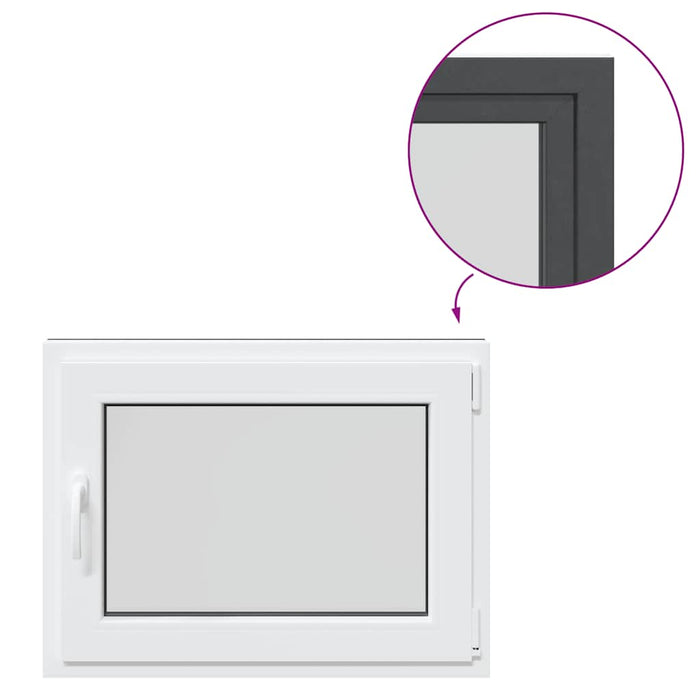 Finestra per Seminterrato RISOR 80x60cm Anta Ribalta DIN Destra 4108396