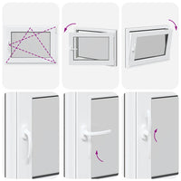 vidaXL Finestra da cantina "RISOR" 80x60 cm anta-ribalta DIN destra antracite