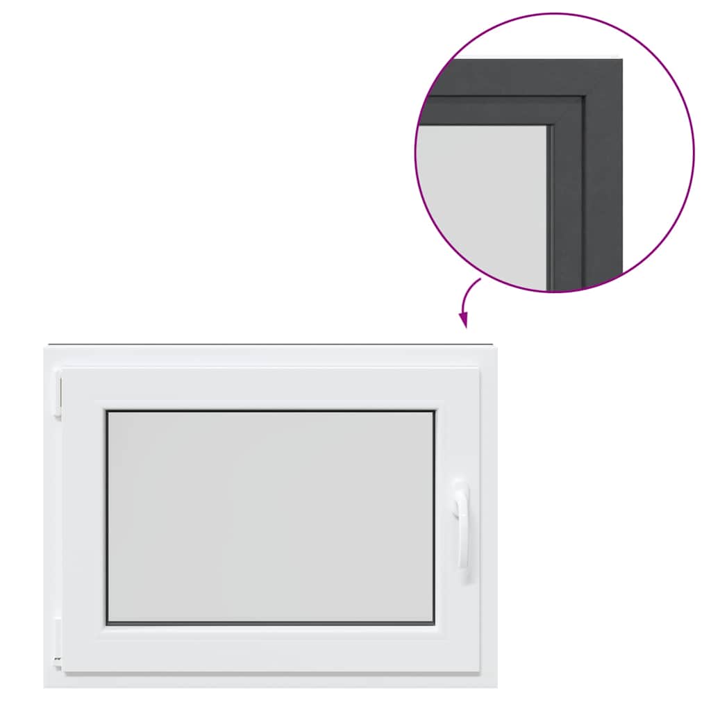 Finestra Seminterrato RISOR 80x60 cm Anta Ribalta DIN Sinistra 4108397