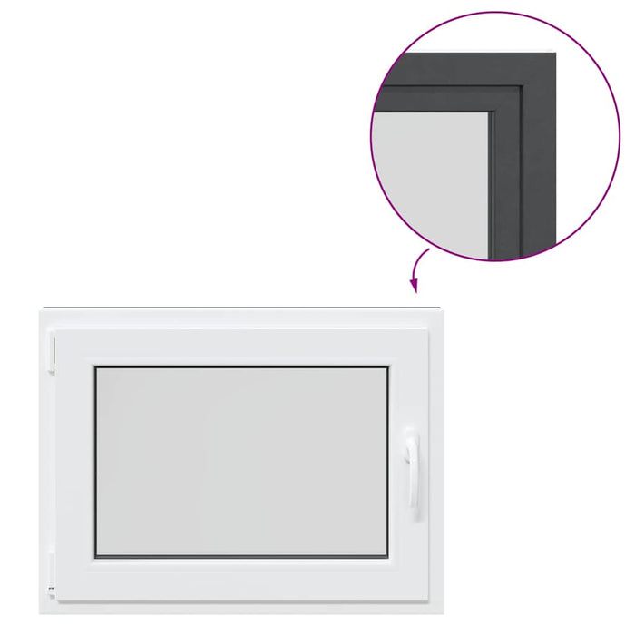 Finestra Seminterrato RISOR 80x60 cm Anta Ribalta DIN Sinistra 4108397