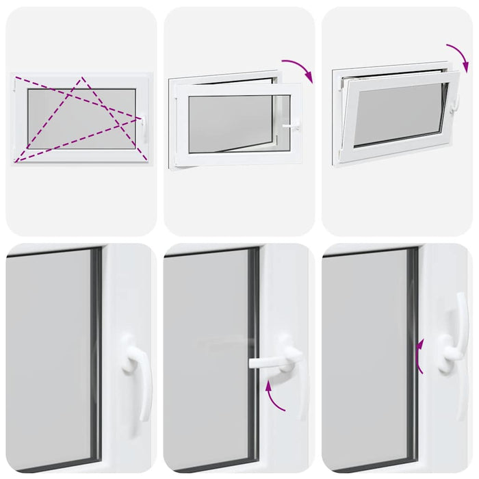 Finestra Seminterrato RISOR 90x50 cm Anta Ribalta DIN Sinistra 4108401