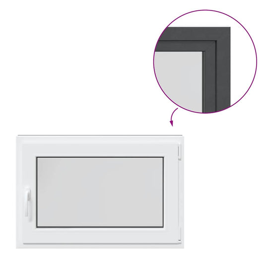 Finestra per Seminterrato RISOR 90x70cm Anta Ribalta DIN Destra 4108404