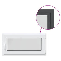 vidaXL Finestra per cantina "RISOR" 100x50 cm Anta-ribalta DIN Destra Antracite