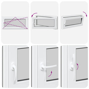 vidaXL Finestra per cantina "RISOR" 100x50 cm Anta-ribalta DIN Destra Antracite