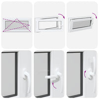 vidaXL Finestra da cantina "RISOR" 100x50 cm anta-ribalta DIN sinistra antracite